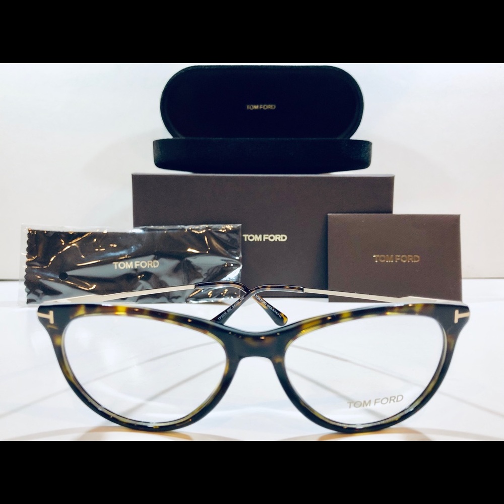 Tom Ford Eyeglasses Havana Brown w/ Gold New